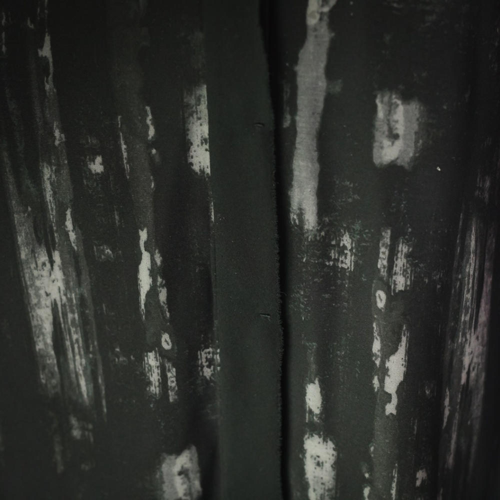 Elie Tahari M Black Grey Print Silk Career Shirt - Picture 3 of 6